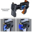 Motorcycle Bike Phone Holder Mount Camera-Friendly Bicycle Phone Holder Handlebar Cell Phone Clamp for iPhone Samsung 4.7''-7'' Smartphones