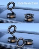 Upgraded 360° Vacuum Magnetic Phone Holder,Foldable Strong Magnetic Suction Cup Phone Mount