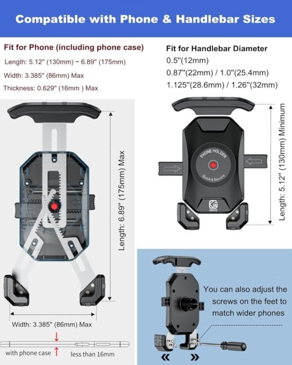 motorcycle phone mount
