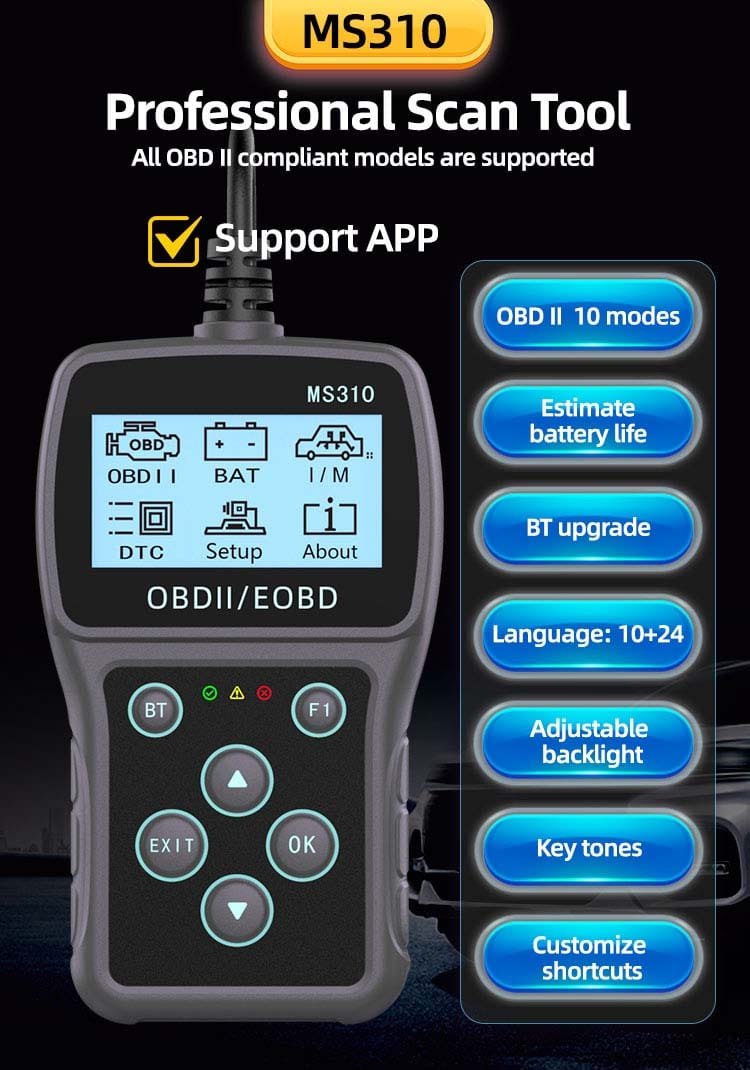 HCP MS310 OBD2 Scanner