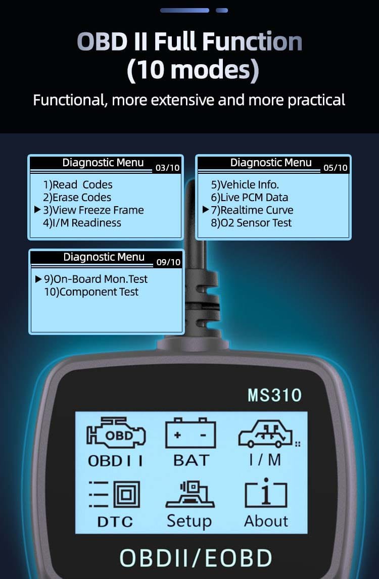 HCP MS310 OBD2 Scanner