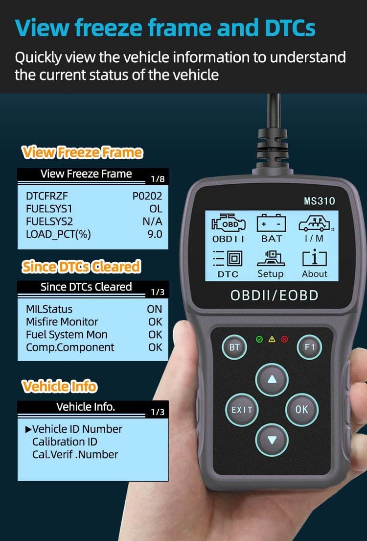 HCP MS310 OBD2 Scanner
