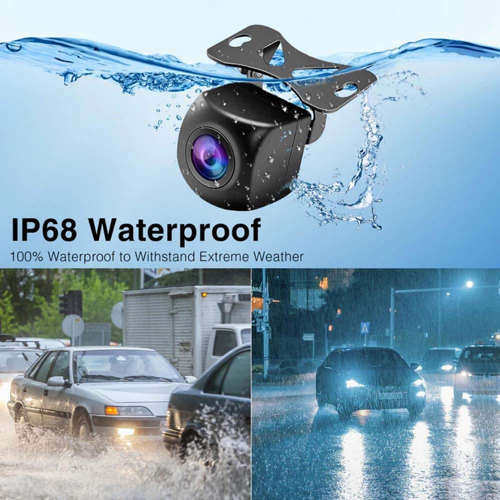 HD Backup Camera,Metal Housing 170 Degree Wide View Angle Rear View Camera for Car,Clear Night Vision IP68 Waterproof Rearview Universal Reverse Cam Kit for Vehicle SUV RV Pickup - Image 3