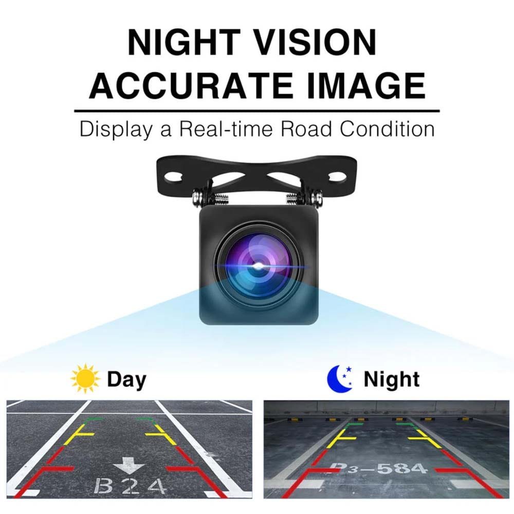 HD Backup Camera,Metal Housing 170 Degree Wide View Angle Rear View Camera for Car,Clear Night Vision IP68 Waterproof Rearview Universal Reverse Cam Kit for Vehicle SUV RV Pickup - Image 2
